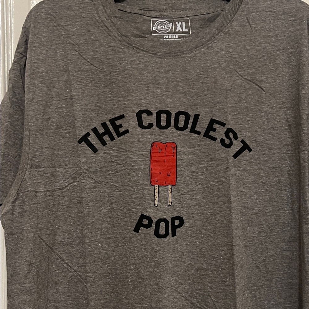 Crazy Dog Men’s Gray Graphic T-Shirt - Picture 3 of 6
